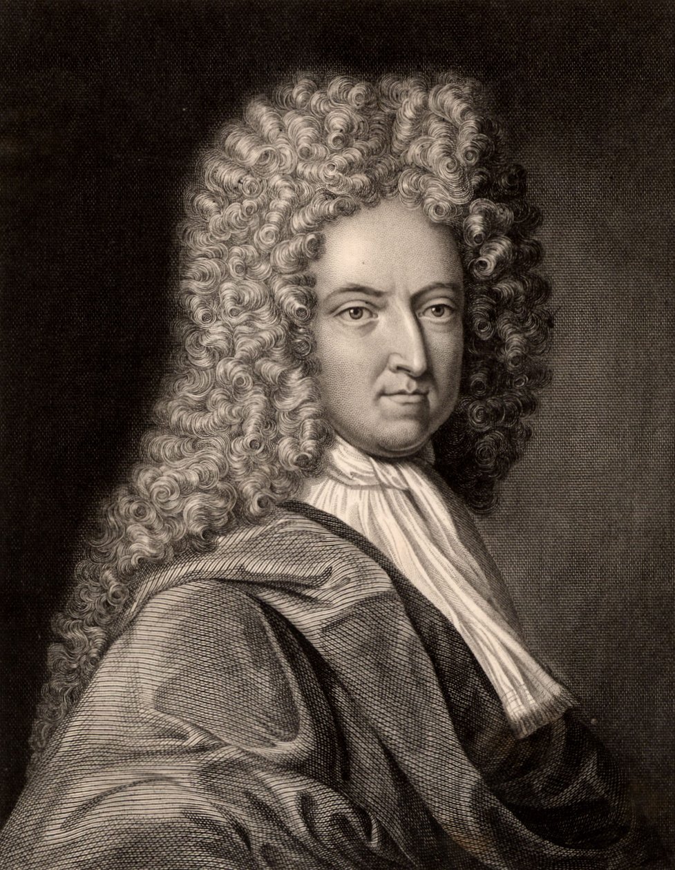 Retrato de Daniel Defoe (impresión) de Charles Knight