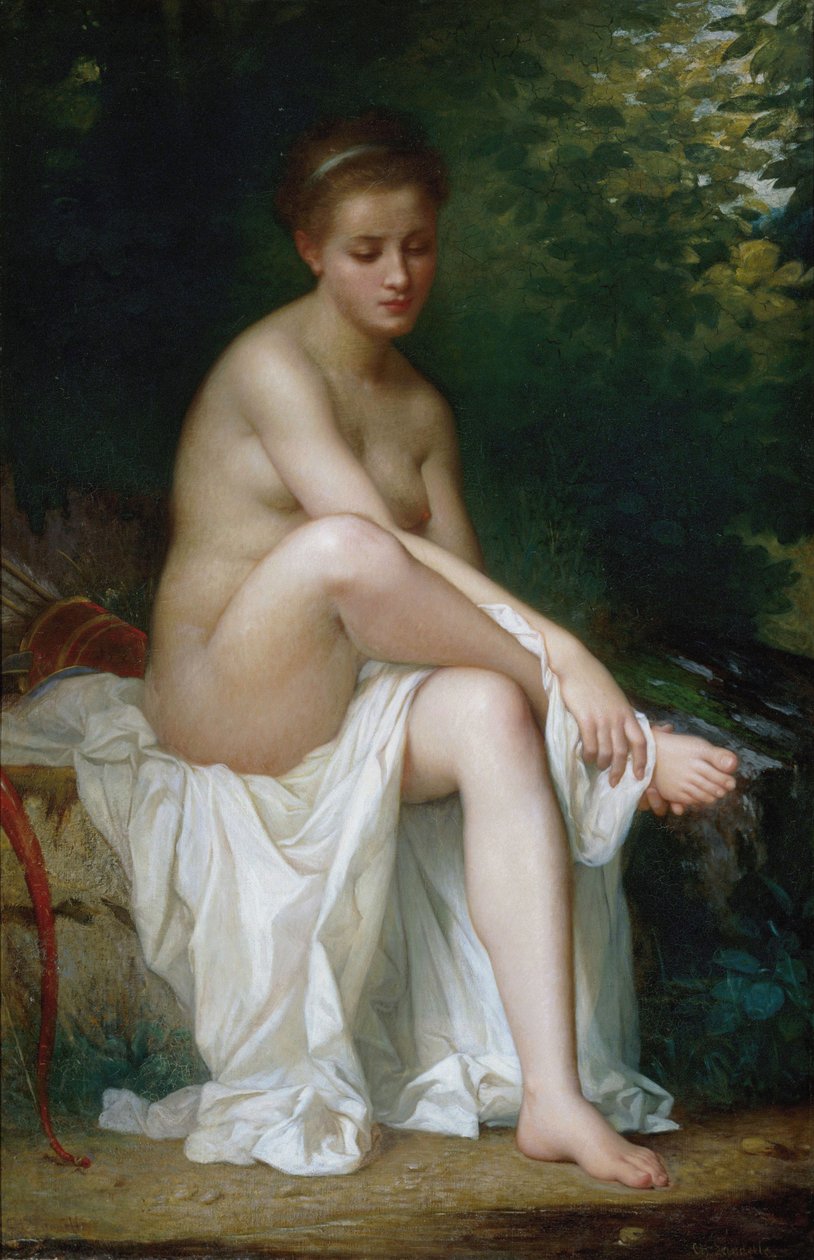 Ismenia, ninfa de Diana de Charles Landelle