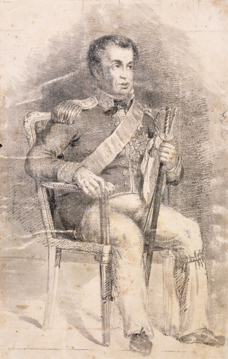 Retrato de Dom Joao VI, c. 1825-6 de Charles Landseer