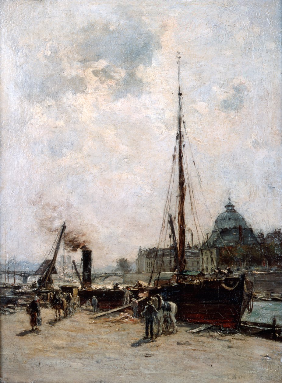 Vista del Instituto, siglo XIX de Charles Lapostolet