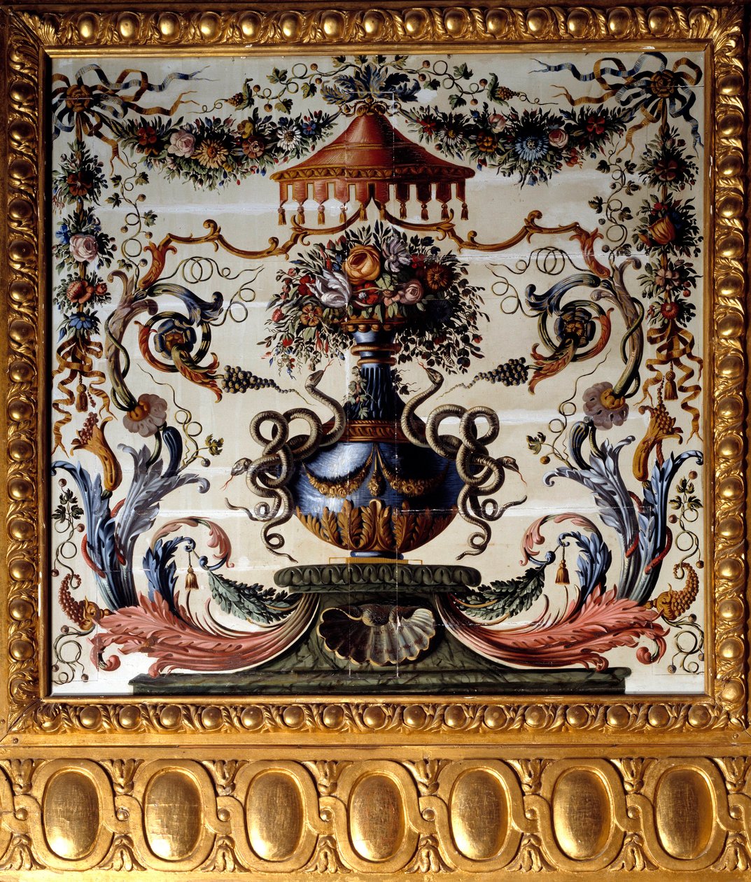 Panel decorativo del comedor del Castillo de Vaux Le Visomte (Vaux-le-Vicomte) de Charles Le Brun
