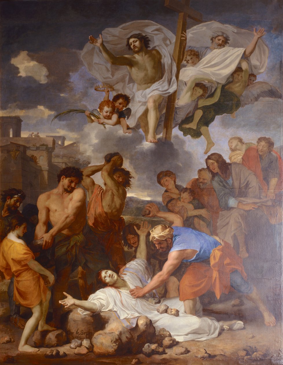 Francés: Le Martyre de saint Étienne La Lapidation de saint Étienne de Charles Le Brun de Charles Le Brun