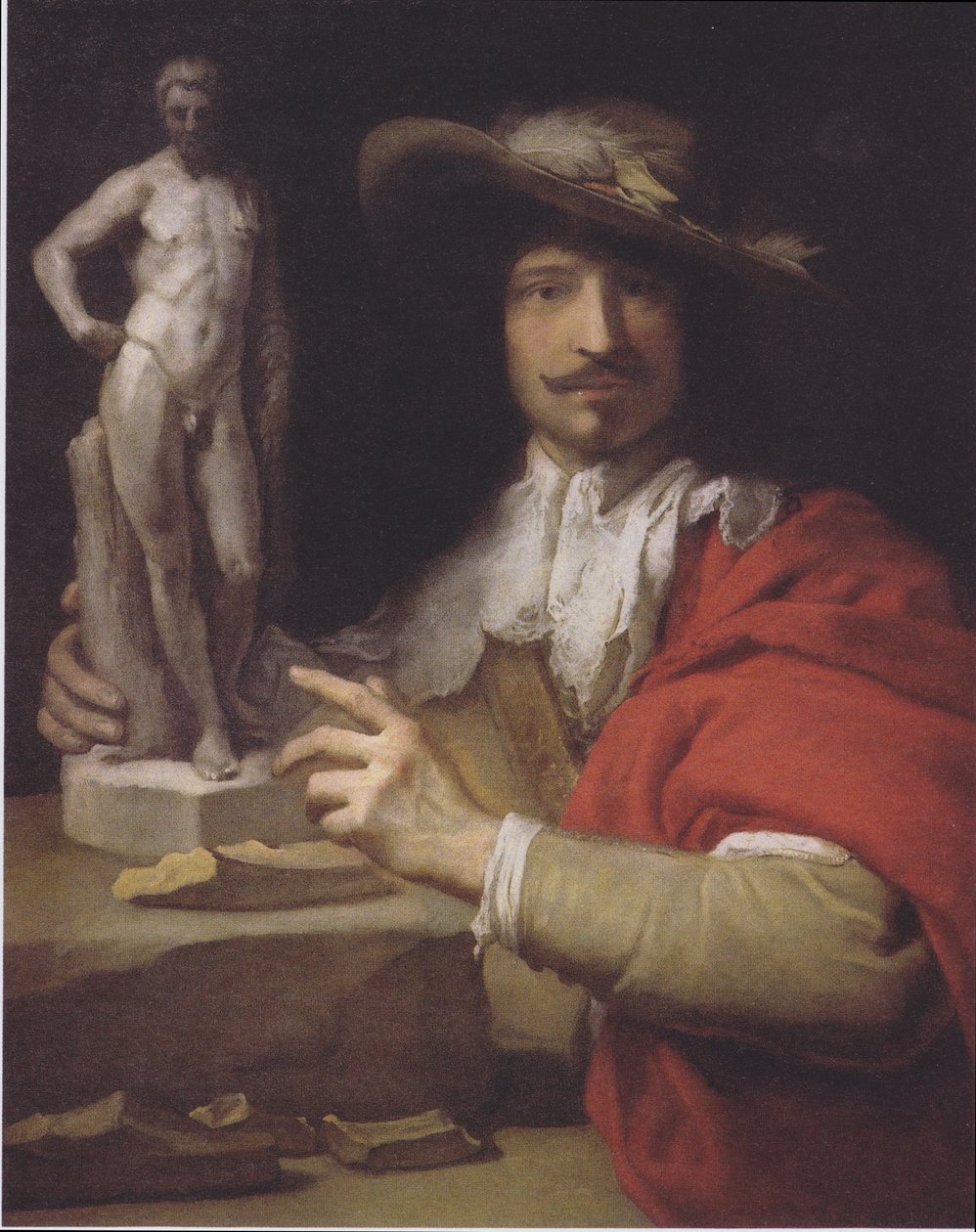 Alemán: Porträt des Bildhauers Nicolas le Brun Retrato del escultor Nicolas Le Brun de Charles Le Brun