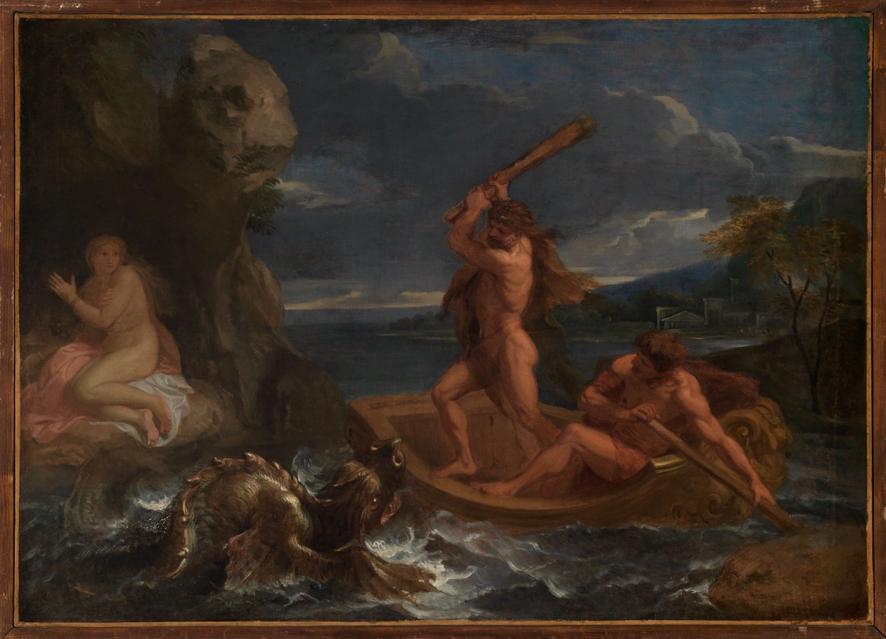 Heracles libera a Hesión de Charles Le Brun