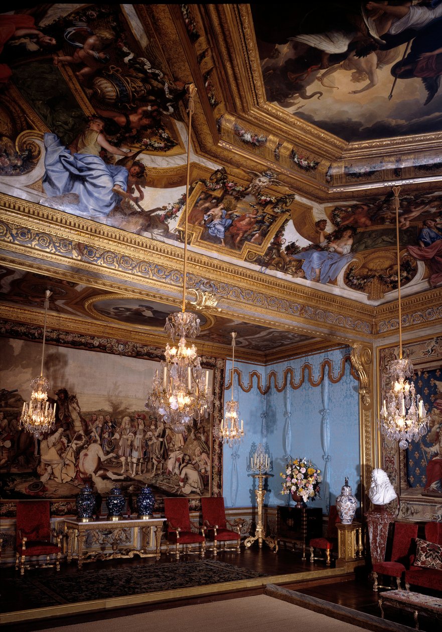 El salón de las musas, castillo de Vaux Le Visomte. Decorado por Charles Lebrun de Charles Le Brun