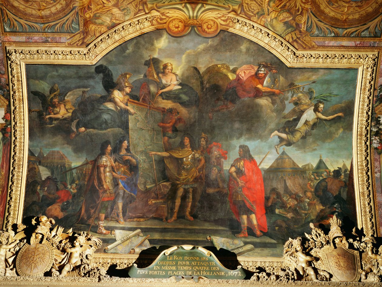 Luis XIV ordena atacar cuatro fortalezas en Holanda ... de Charles Le Brun