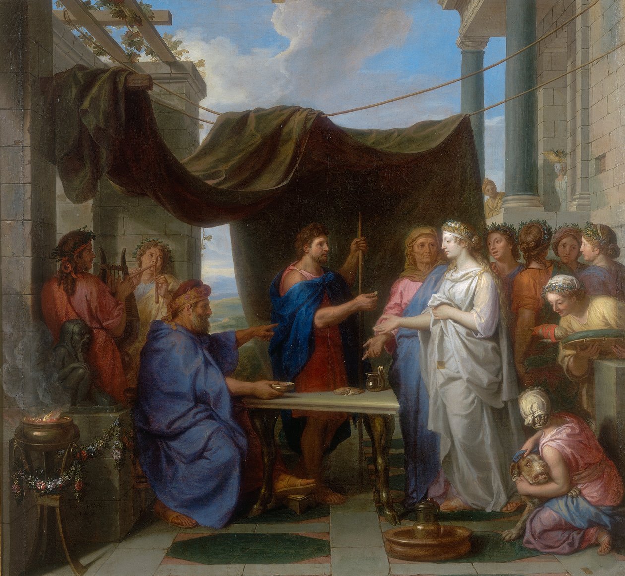 Matrimonio de Moisés y Séfora, obra de Charles Le Brun, conservada en la Galleria Estense en Módena de Charles Le Brun