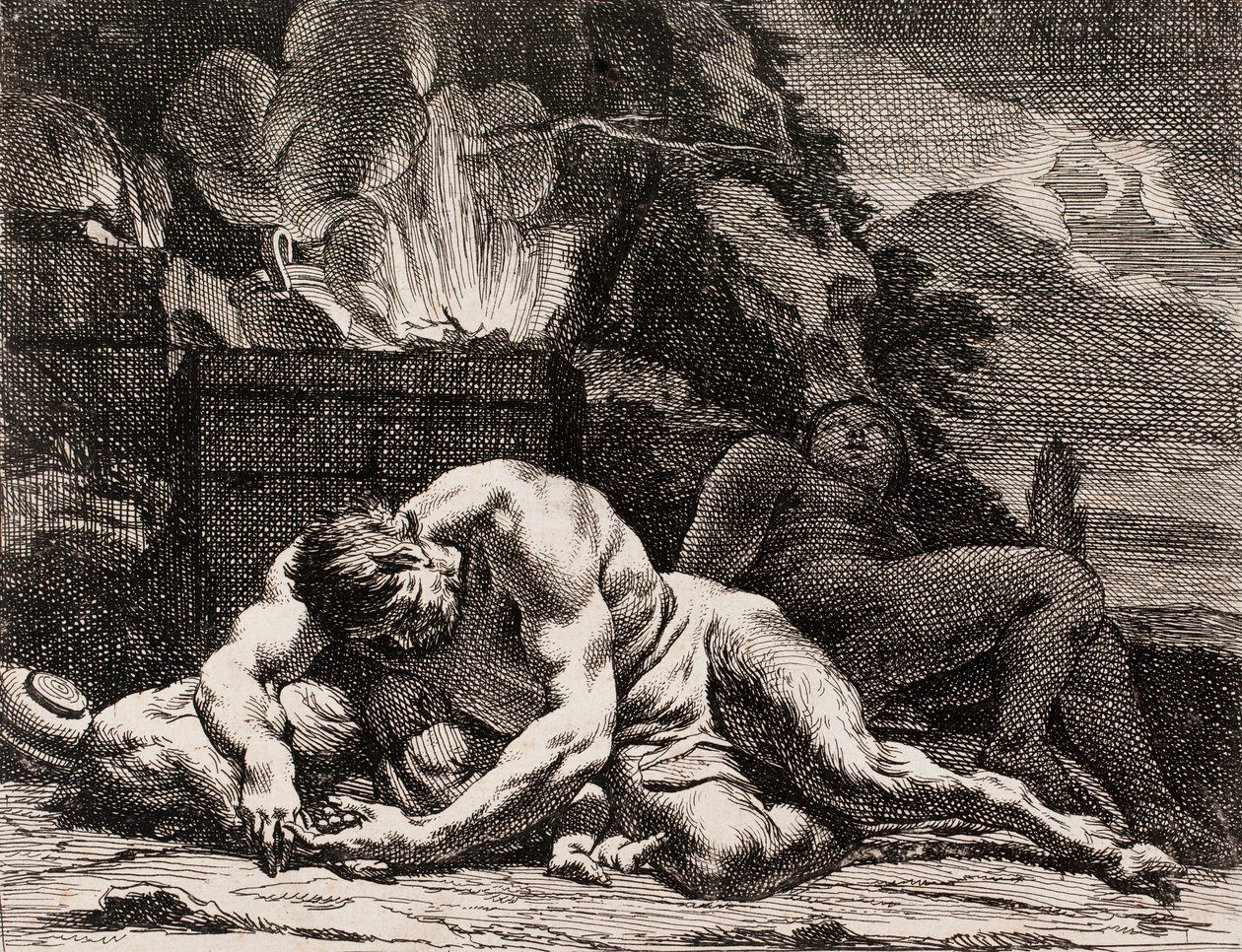 Noche, de la serie Cuatro momentos del día de Charles Le Brun