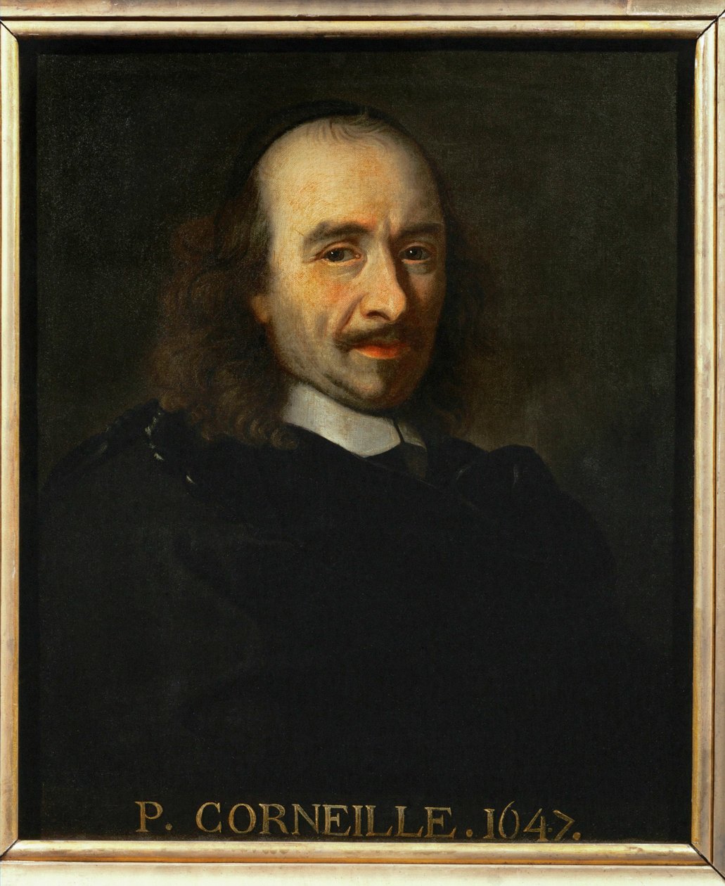 Poeta Pierre Corneille ... (pintura sobre lienzo) de Charles Le Brun