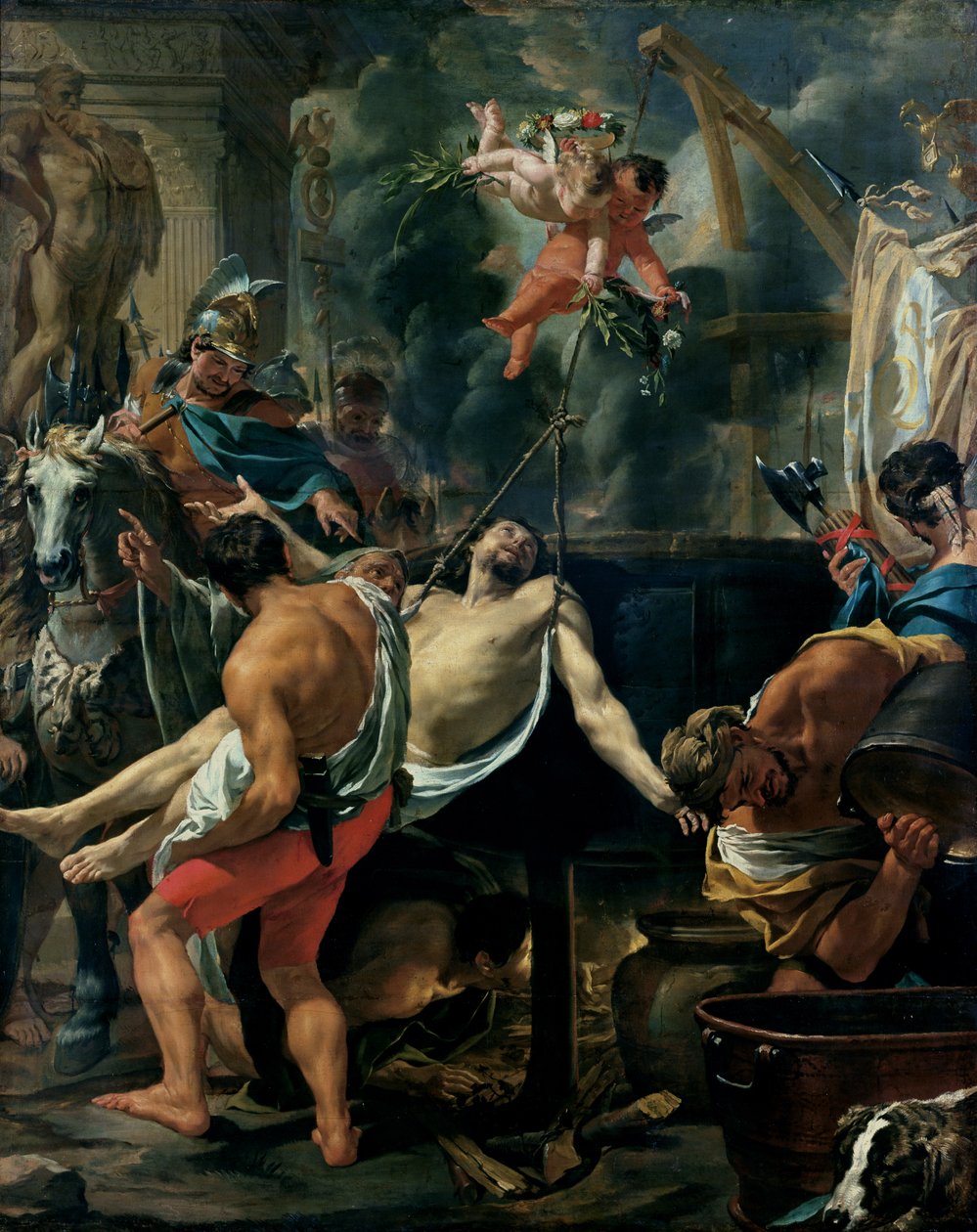 El martirio de San Juan Evangelista de Charles Le Brun