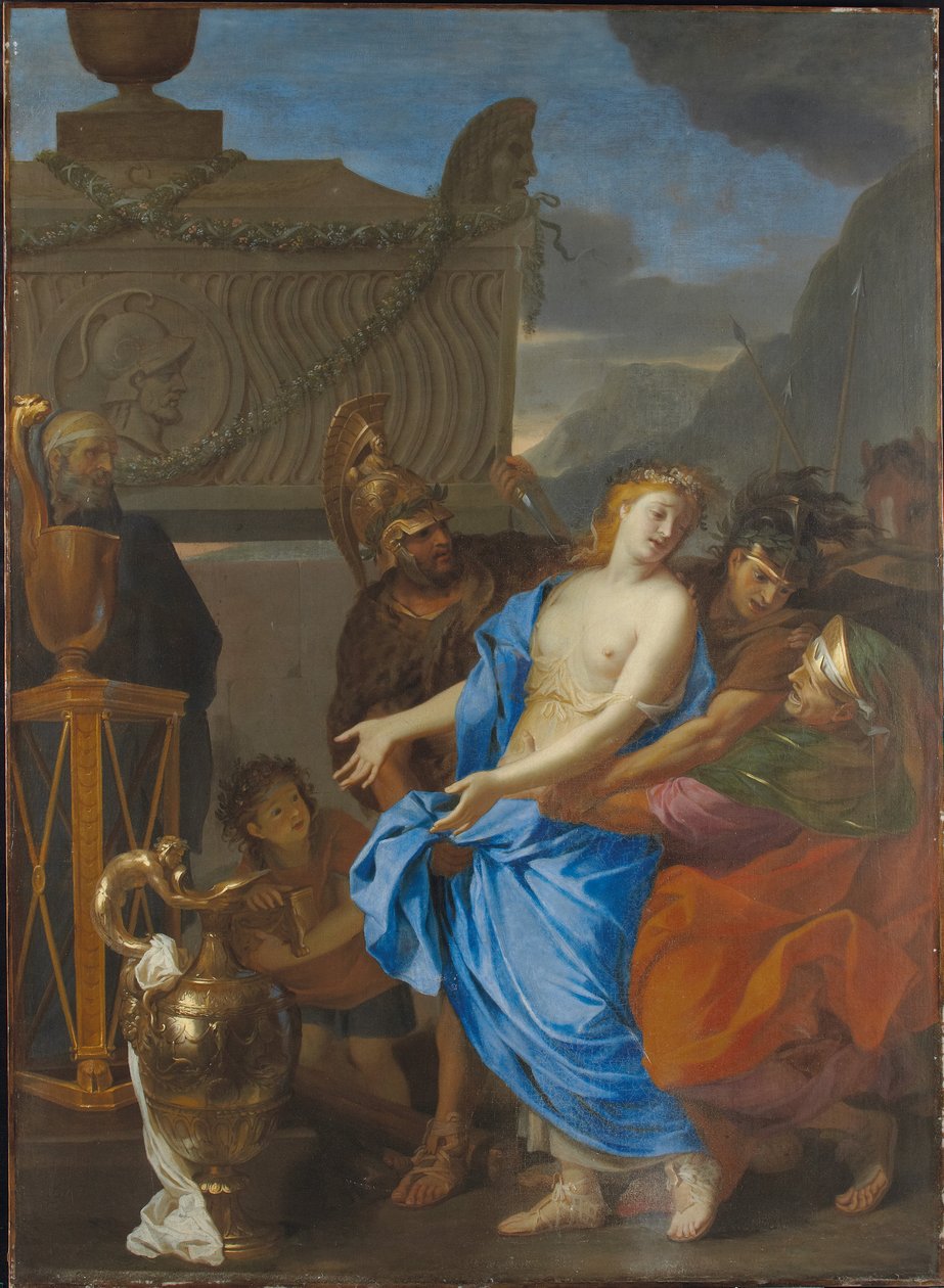 El sacrificio de Políxena de Charles Le Brun