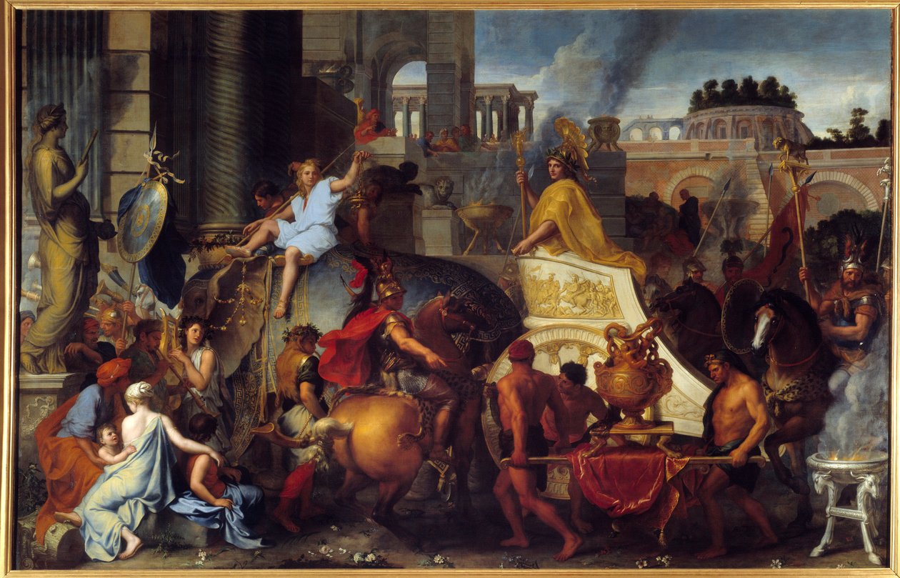 El triunfo de Alejandro o la entrada de Alejandro Magno en Babilonia de Charles Le Brun