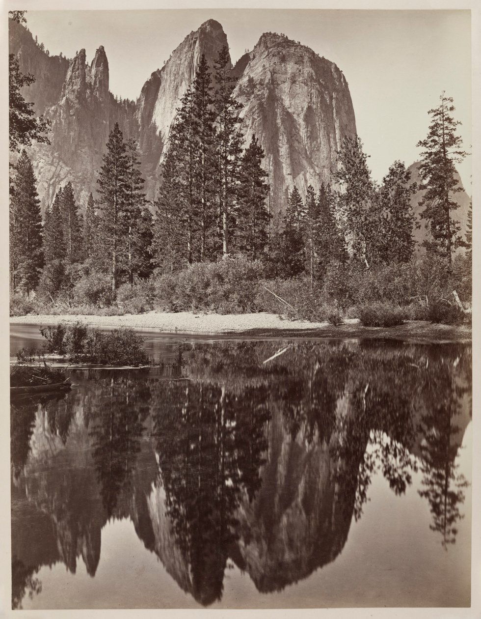 Rocas de la Catedral y Reflejos, Yosemite, 1864 de Charles Leander Weed