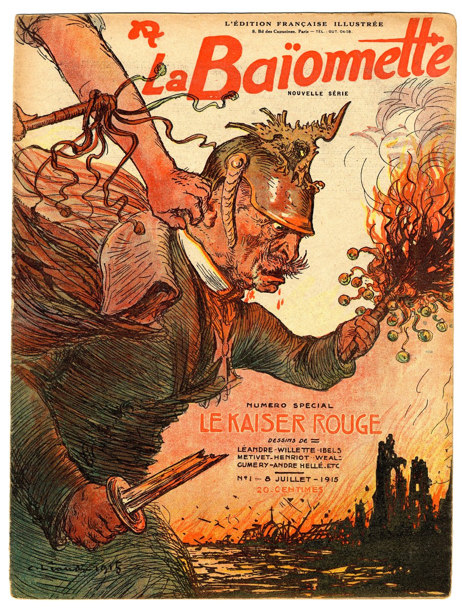 Portada de "La Bayoneta", Satírico en Colores de Charles Leandre