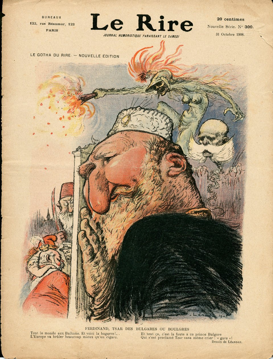 Portada de El Risa, Satírico en Colores de Charles Leandre