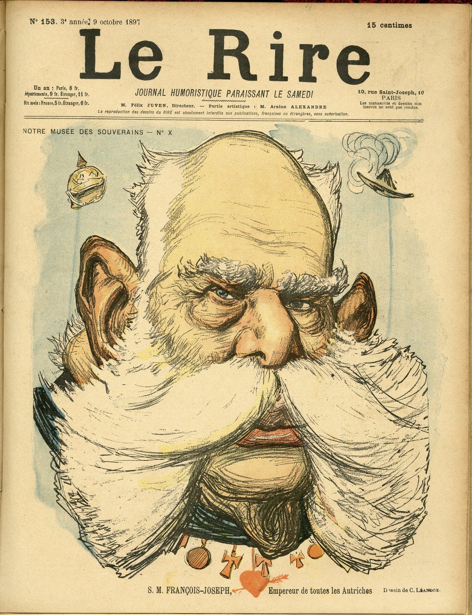 Ilustración de Charles Leandre para la portada de Le Rire de Charles Leandre