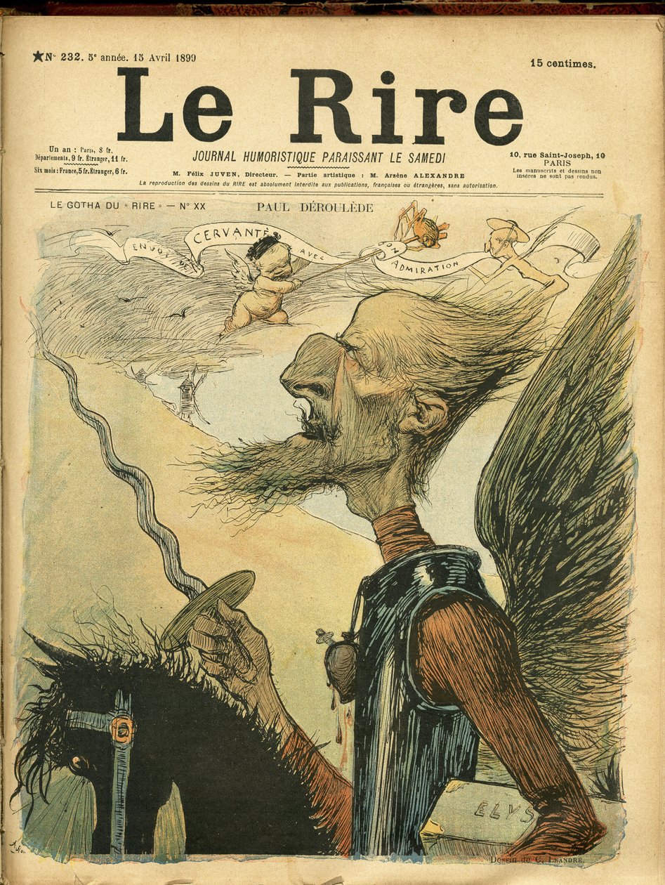 Ilustración de Charles Leandre para la portada de Le Rire de Charles Leandre
