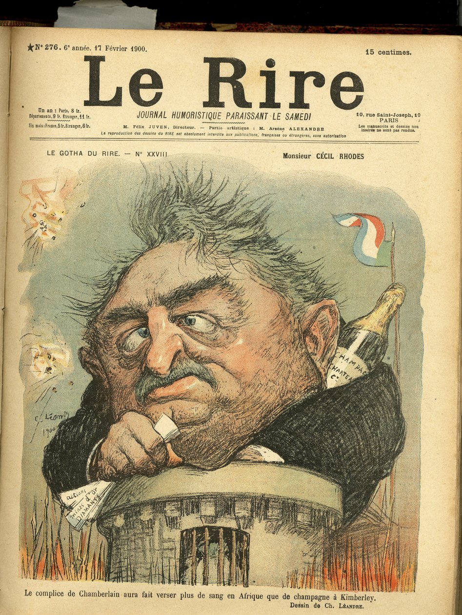 Ilustración de Charles Leandre (1862-1934) para la portada de Le Rire de Charles Leandre