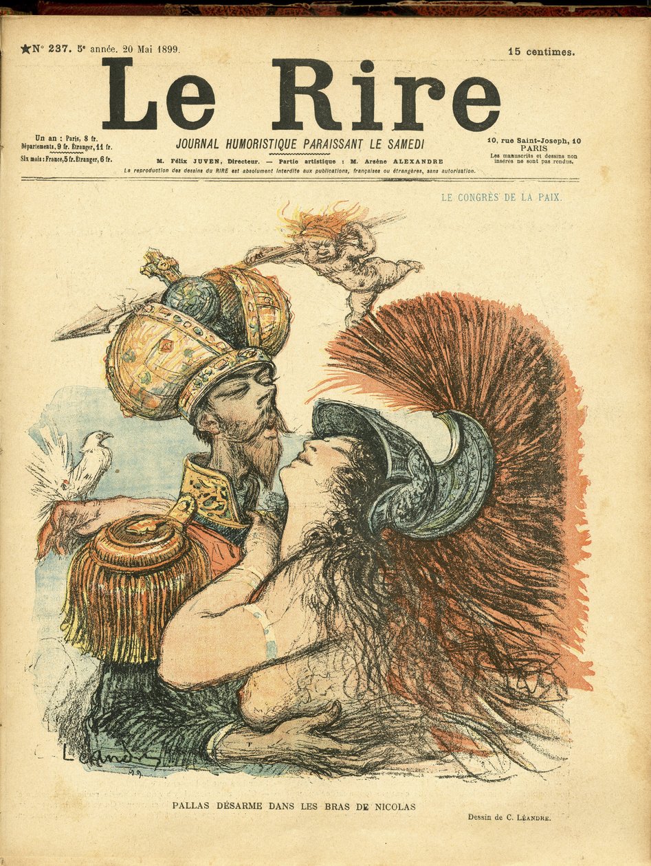 Ilustración de Charles Leandre para la portada de Le Rire de Charles Leandre