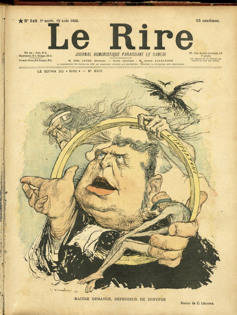 Ilustración de Charles Leandre para la portada de Le Rire de Charles Leandre