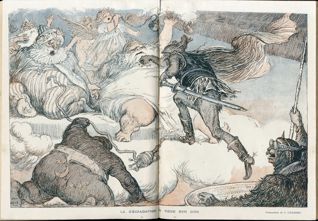 Ilustración de Charles Leandre (1862-1934) en "Fantasio" de Charles Leandre