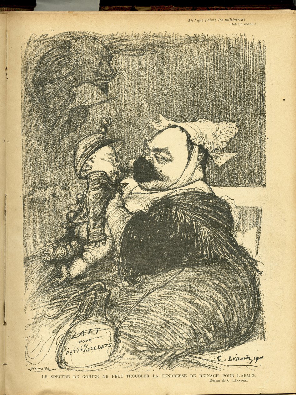 Ilustración de Charles Leandre (1862-1934) en Le Lire de Charles Leandre