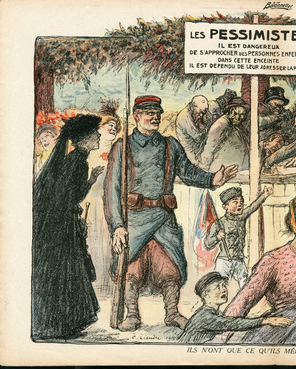 La Baionnette, Satírico en Colores de Charles Leandre