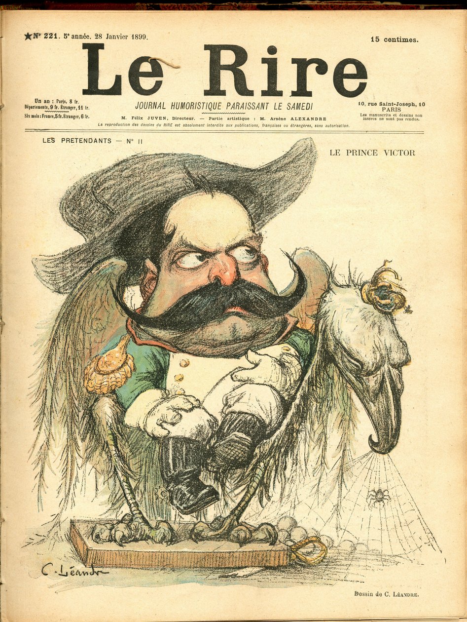 La risa, satírico en colores de Charles Leandre