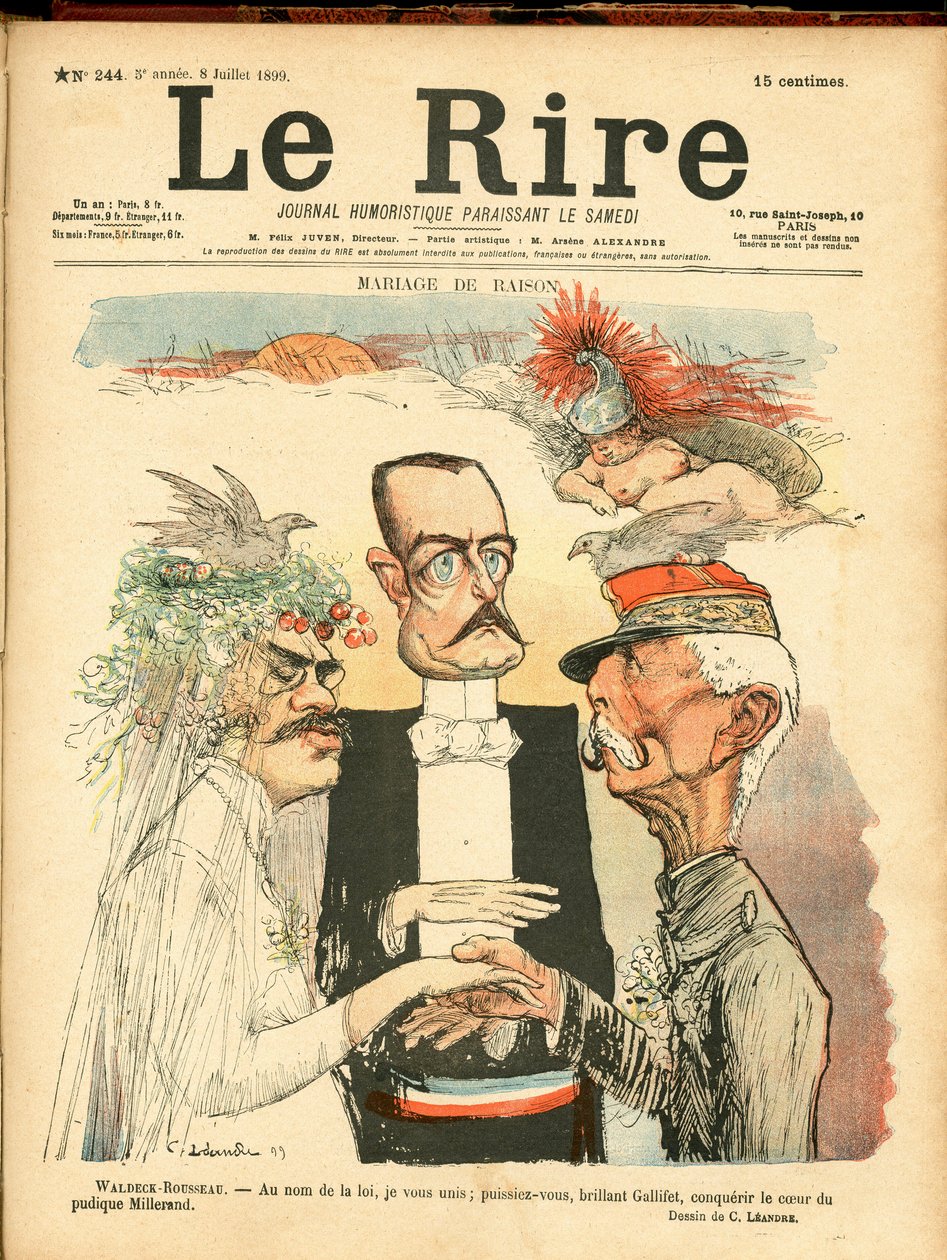 La risa, satírico en colores de Charles Leandre