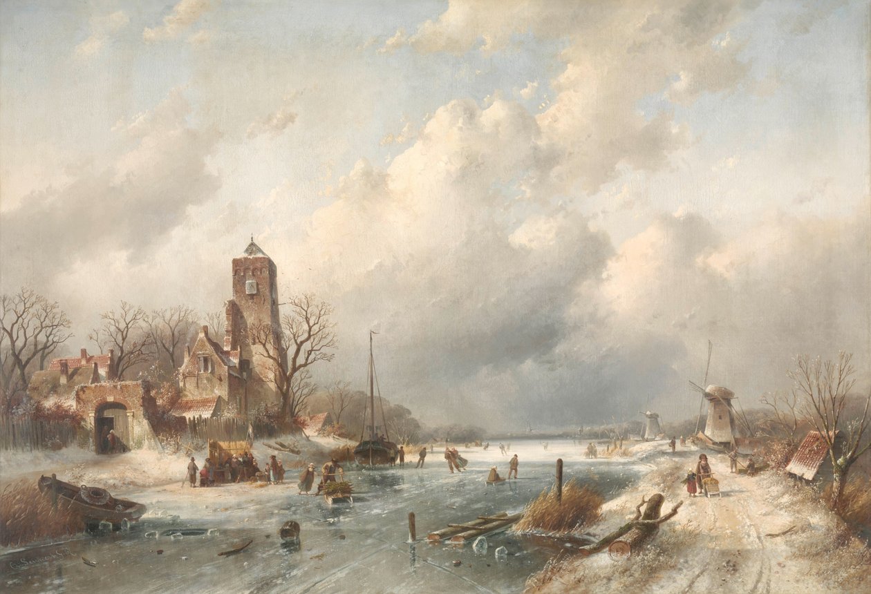 Escenario de invierno de Charles Leickert