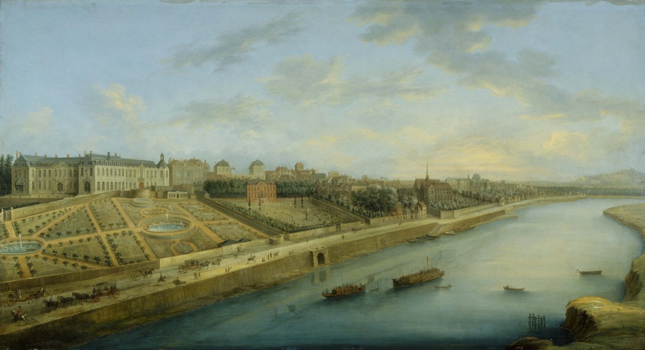 Passy y Chaillot vistos desde Grenelle, hacia 1743 (pintura) de Charles Leopold Grevenbroeck