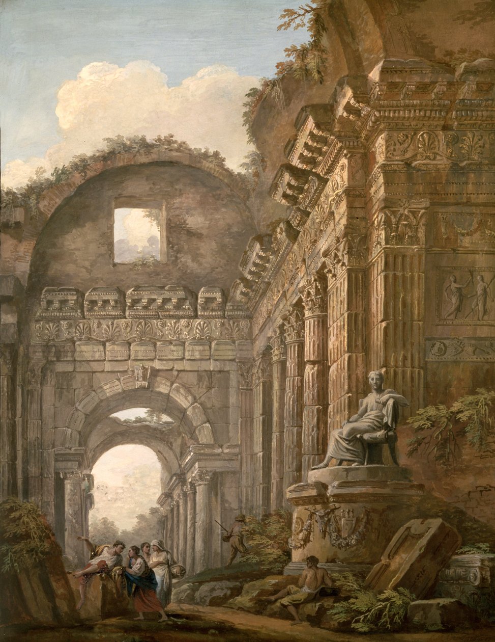 Ruinas arquitectónicas de Charles Louis Clerisseau