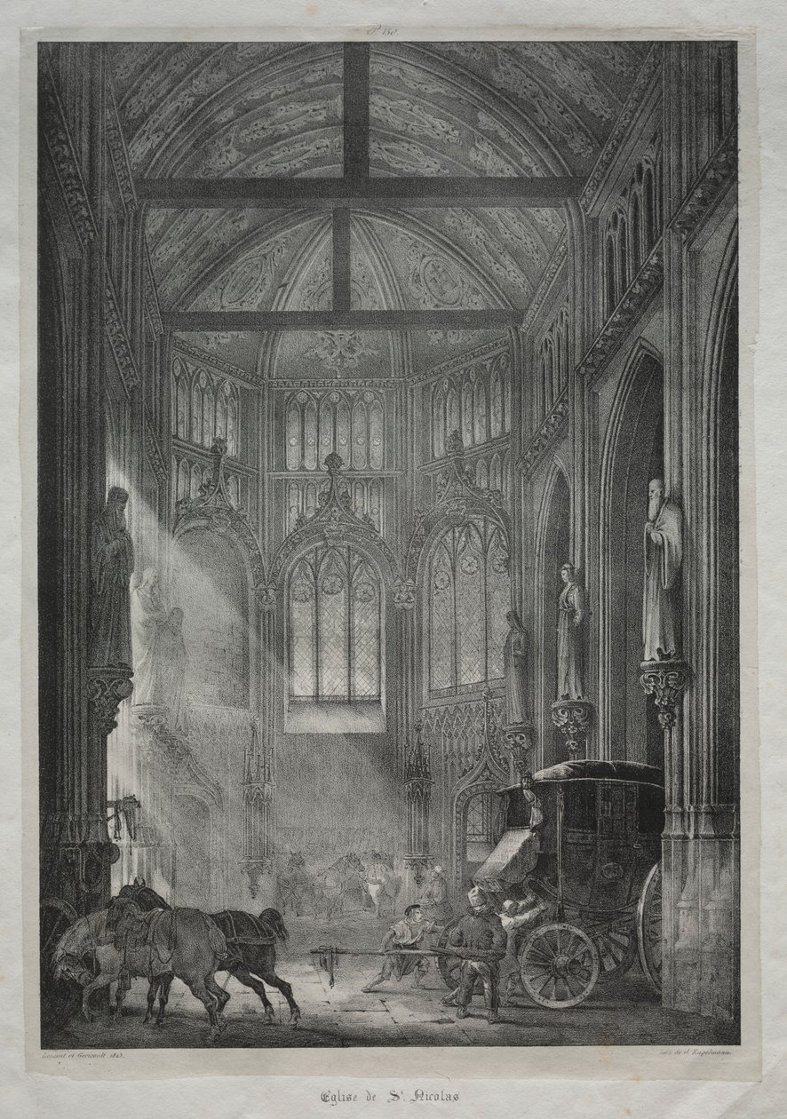 Iglesia de San Nicolás, Ruan, 1823 de Charles Louis Lesaint