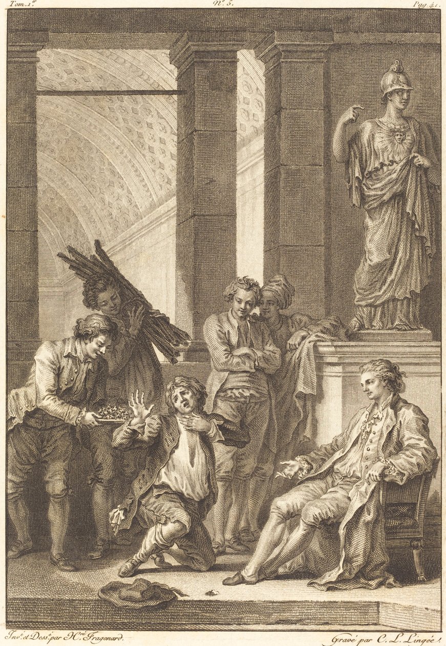 El campesino de Charles Louis Lingée after Jean Honoré Fragonard