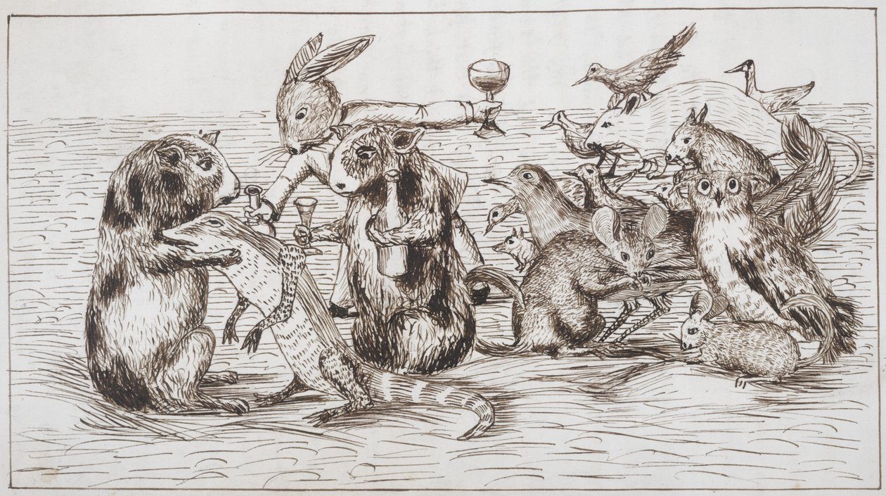 Los conejillos de indias consuelan a Bill, Las aventuras de Alicia bajo tierra [en el país de las maravillas] de Charles Lutwidge Dodgson