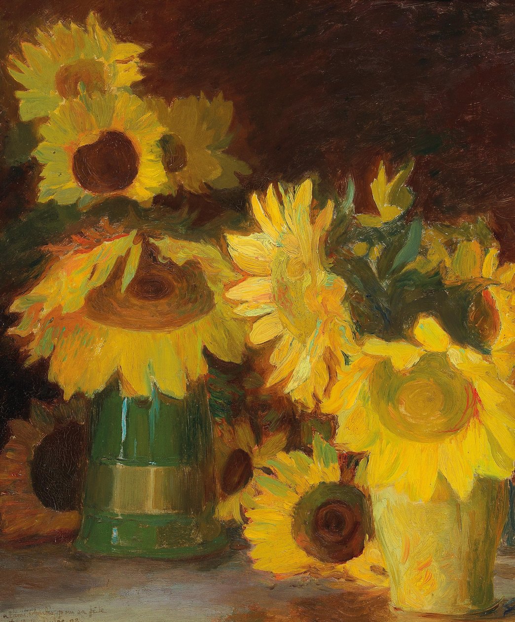francés:  Tournesols Girasoles de Charles Marie Dulac