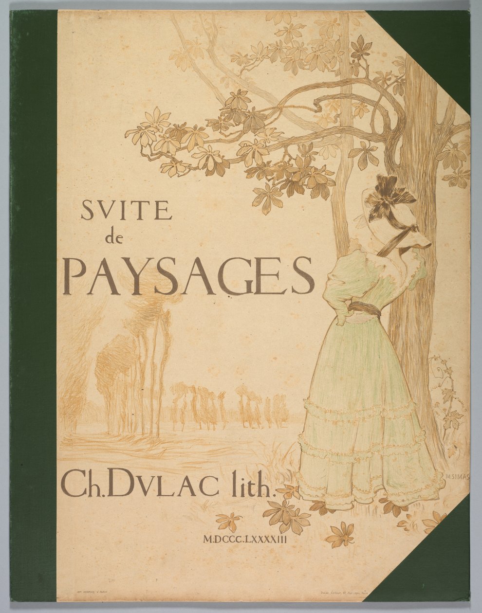 Suite de Paisajes: Portada de Charles Marie Dulac