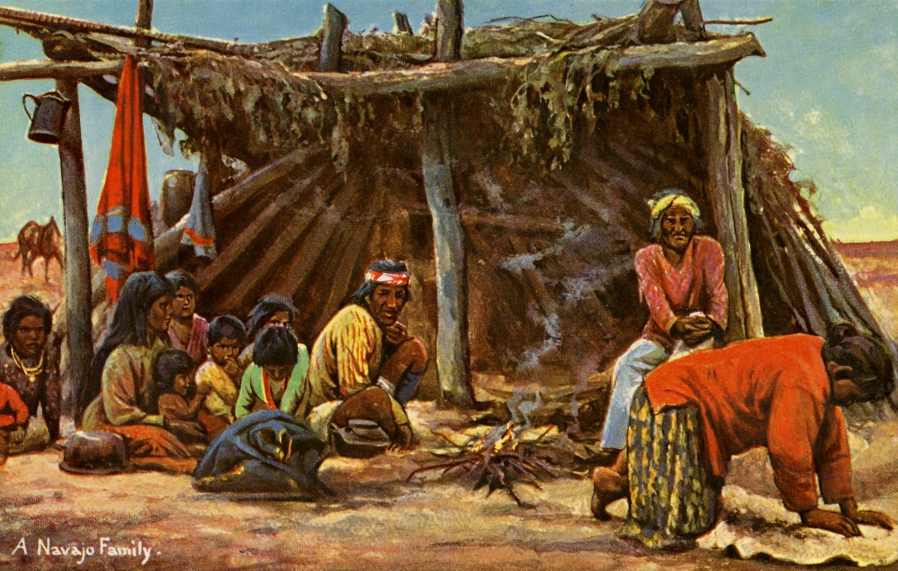 Una familia Navajo de Charles Marion Russell