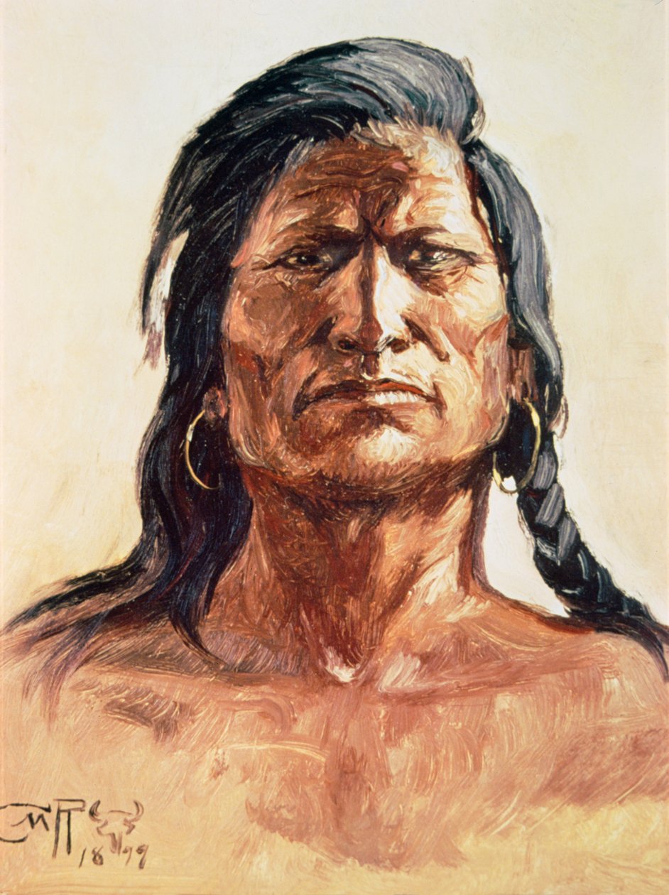 Miembro de la tribu Shoshone de Charles Marion Russell