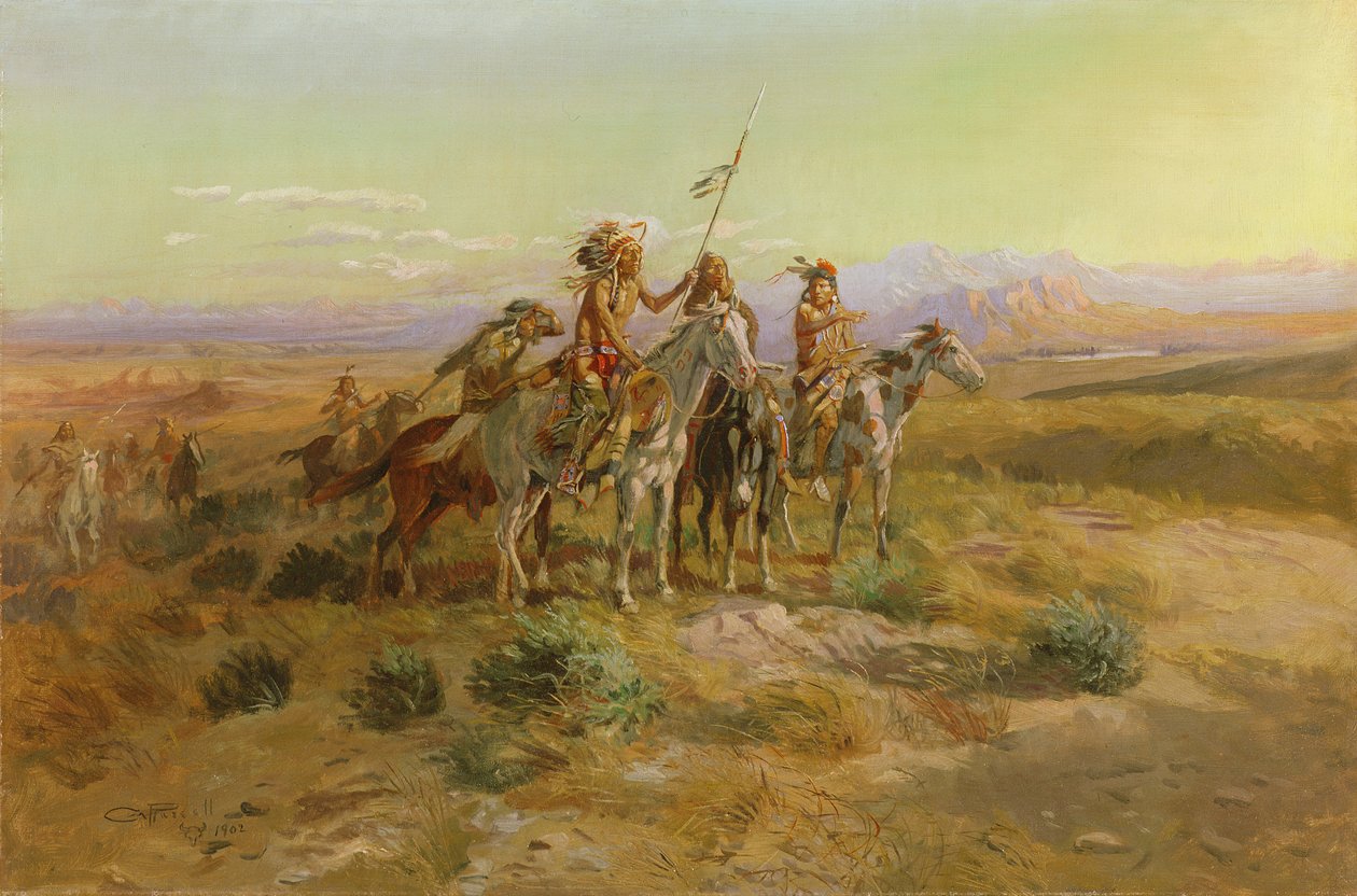 Los exploradores, 1902 de Charles Marion Russell