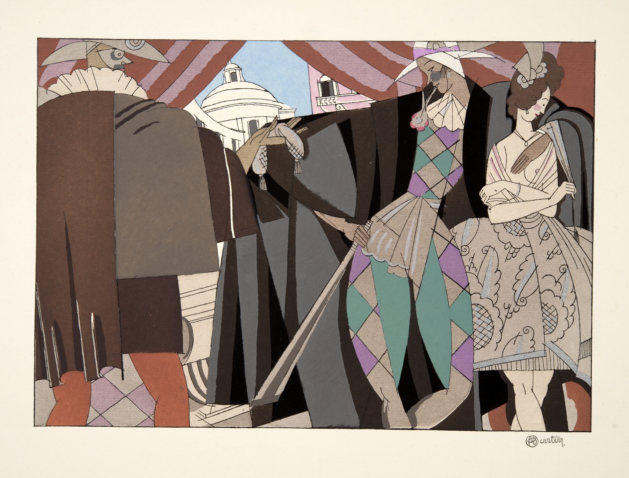 Comedie Italienne, de Deportes y Diversiones, pub. 1914 de Charles Martin