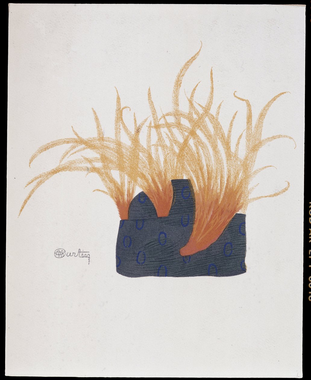 Sombrero emplumado - "La Moda en 1912" por Marcelle Demay, ilustración de Charles Martin (1884-1934) de Charles Martin