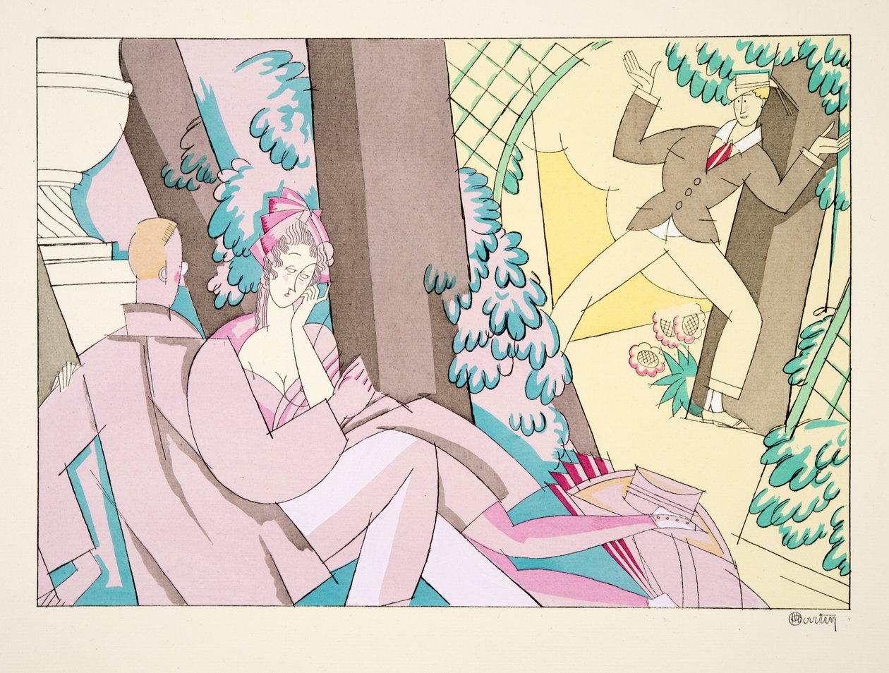 Flirt, de Deportes y Diversiones, pub. 1914 de Charles Martin