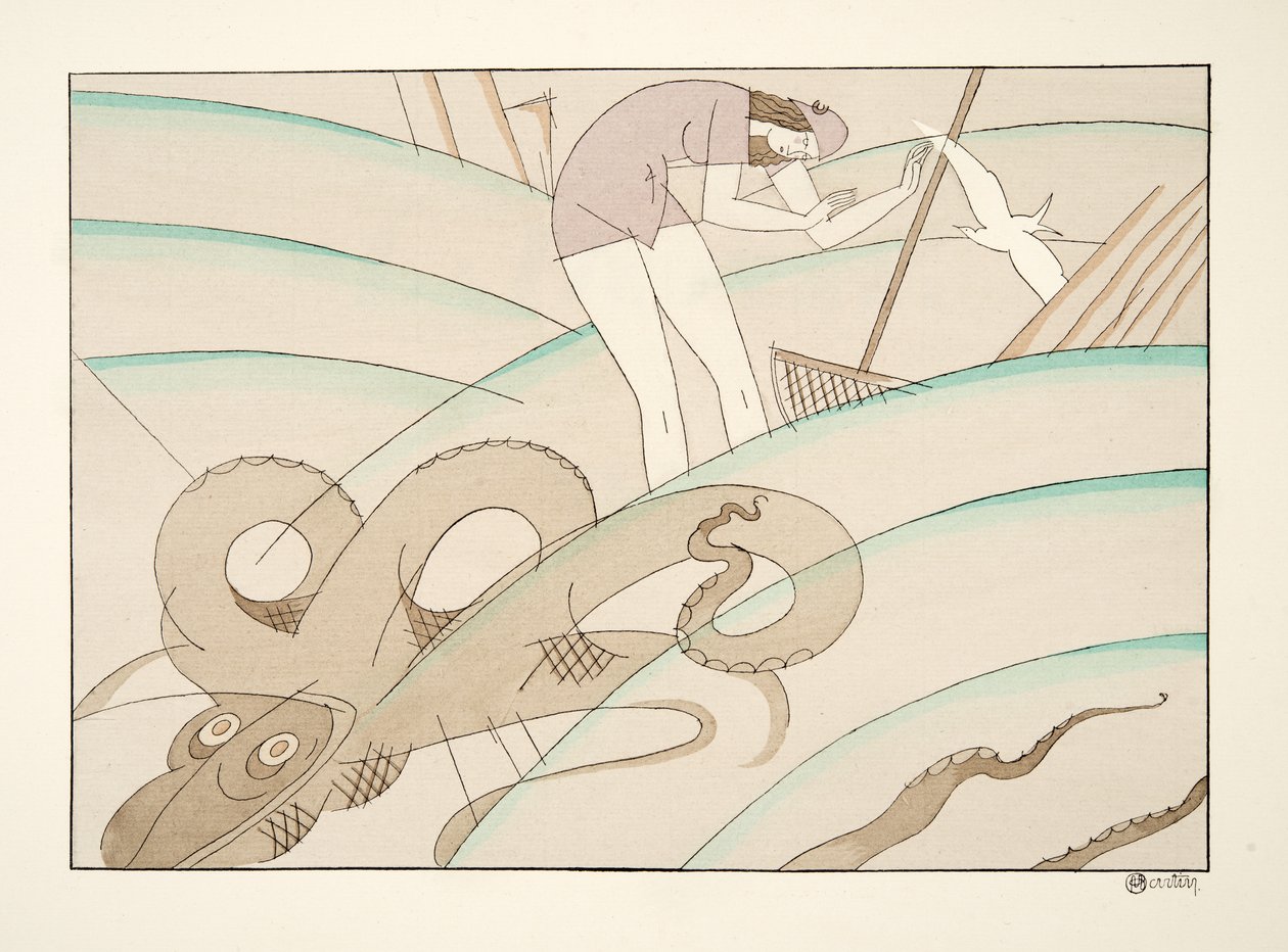 La Pieuvre, de Deportes y Diversiones, pub. 1914 de Charles Martin