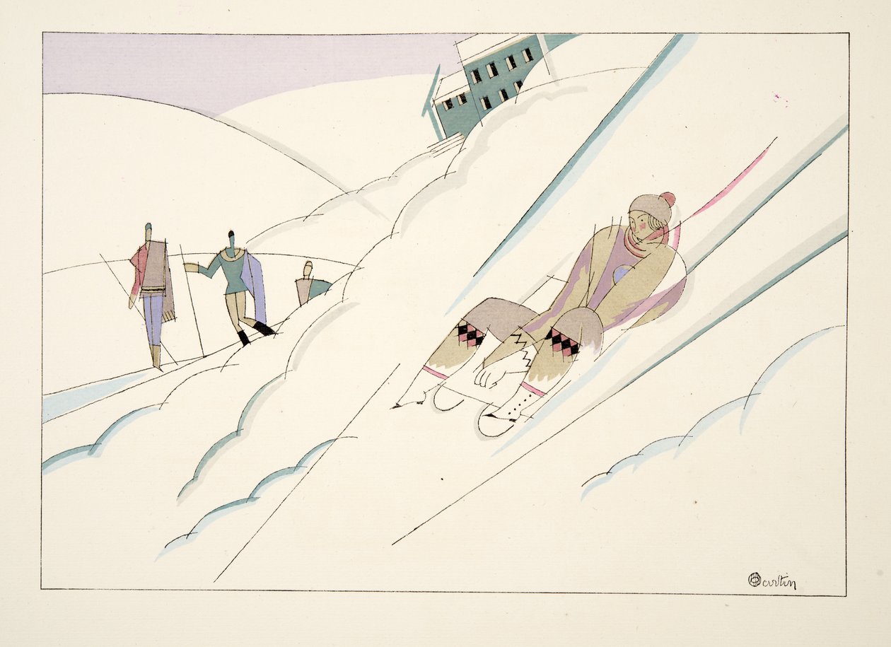 Traineau, de Deportes y Diversiones, pub. 1914 de Charles Martin