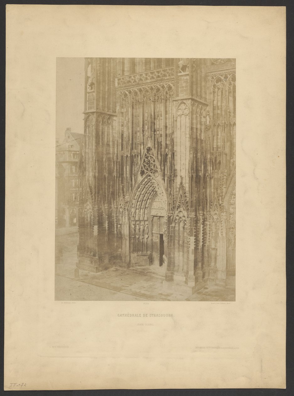 Catedral de Estrasburgo. Gran Portal. de Charles Marville