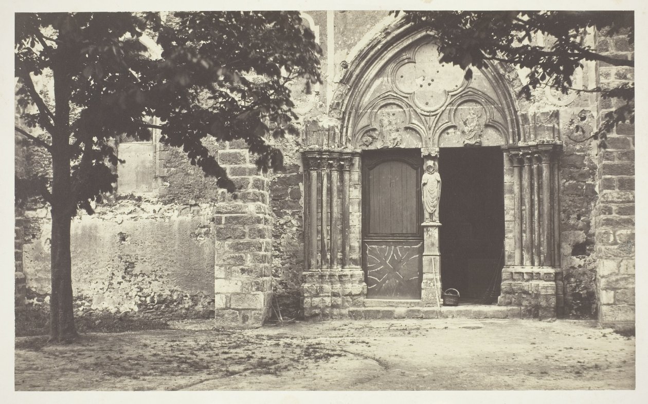 Iglesia de Villeneuve le Comte, Seine-et-Marne (Iglesia de Villeneuve le Comte, Seine-et-Marne) de Charles Marville