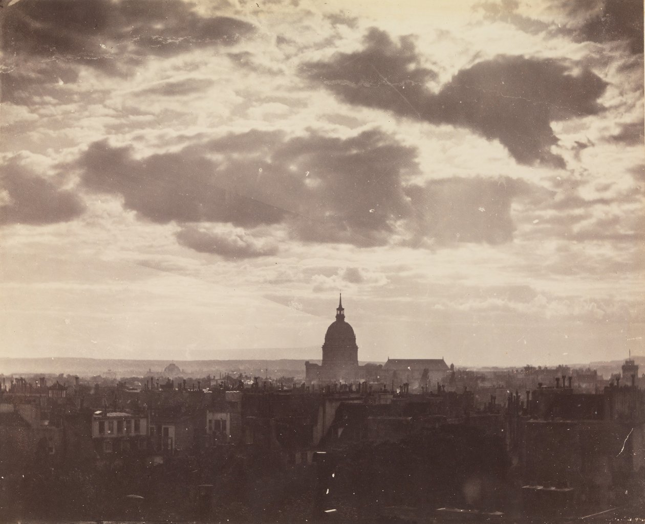 [Estudio de nubes sobre París], 1850s de Charles Marville