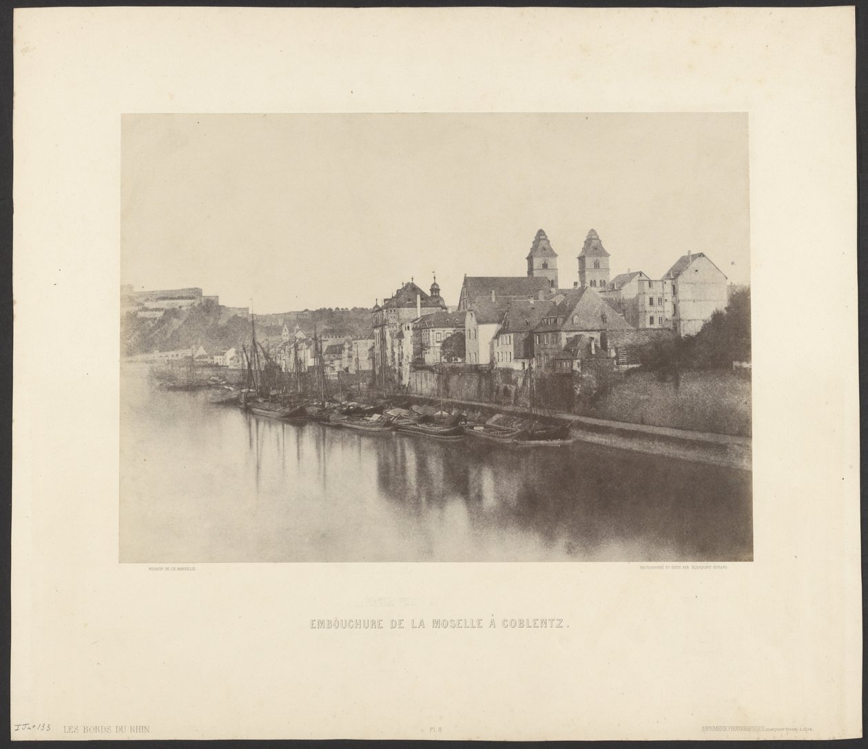 Desembocadura del Mosela en Coblentz de Charles Marville