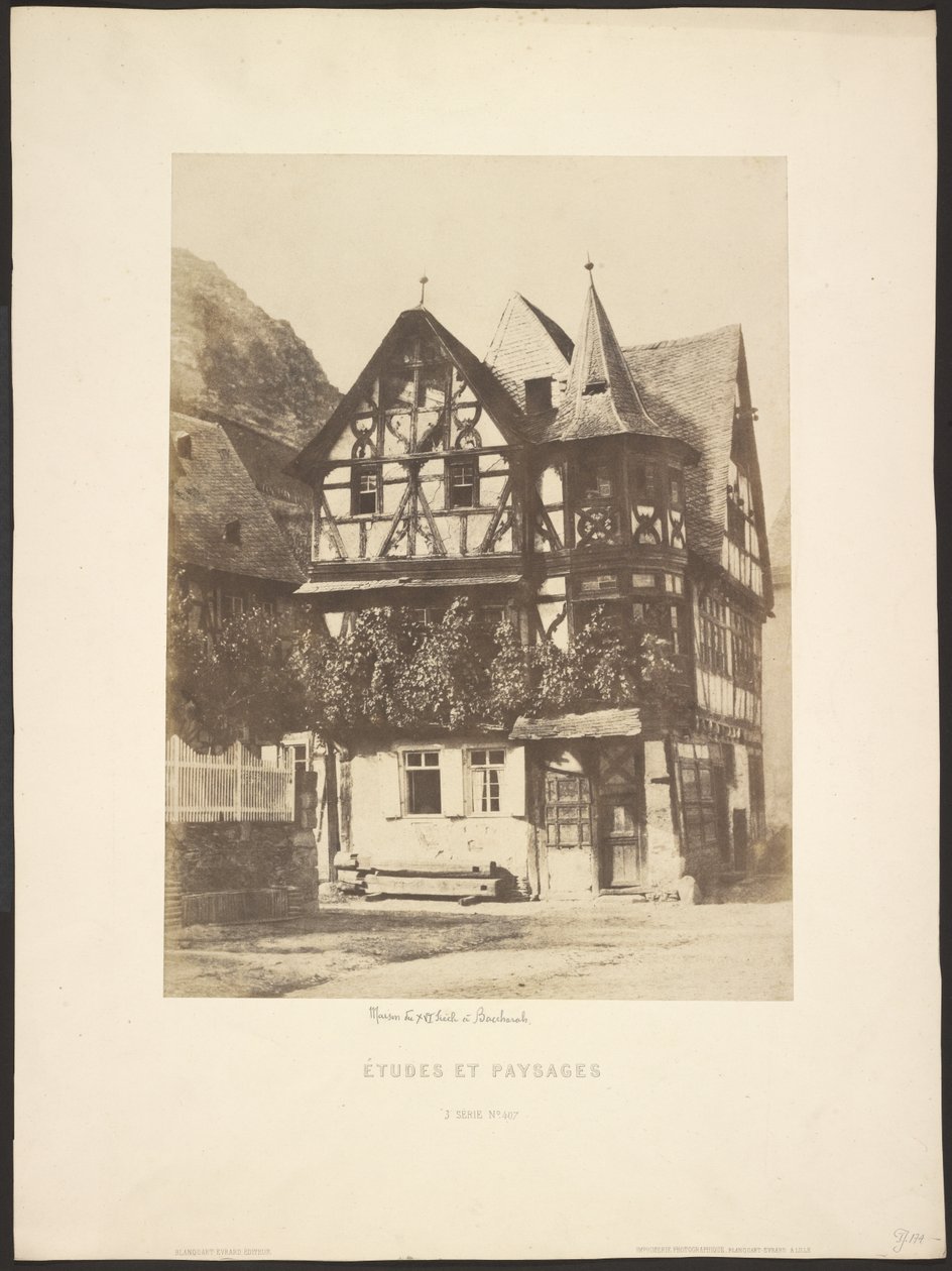 Estudios y paisajes: casa del siglo XVI en Baccharah de Charles Marville